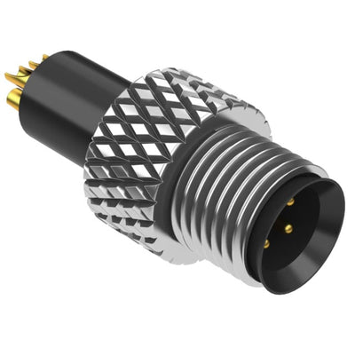 50-00602 by Tensility International Corp - CONNECTOR PLUG MALE 4P GOLD SLDR CUP