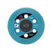54262 by Dynabrade - 3"" VACUUM READY BACKING PAD 1/4