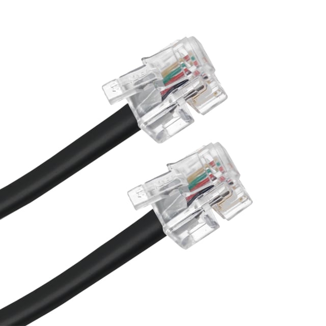 510-26-4400-BL-0050F by CNC Tech - CABLE MOD 4P4C PLUG TO PLUG 50