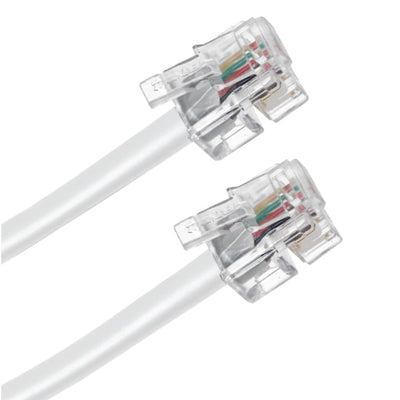 510-26-4400-WH-0014F by CNC Tech - CABLE MOD 4P4C PLUG TO PLUG 14