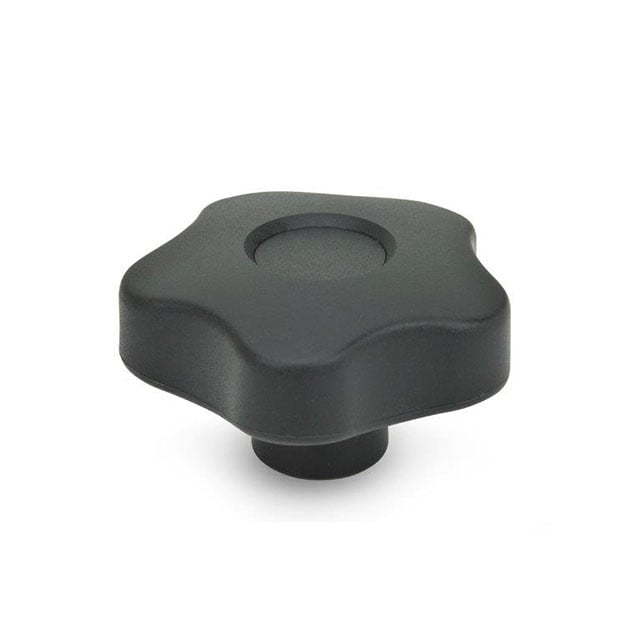 5337.2-63-M12-E-DOR by J.W. Winco - FIVE-LOBED KNOB, PLASTIC