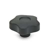5337.2-63-M12-E-DOR by J.W. Winco - FIVE-LOBED KNOB, PLASTIC