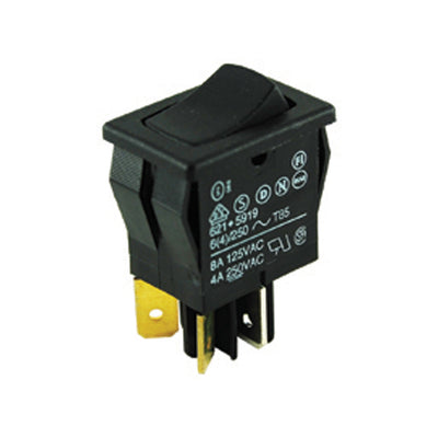 54-076 by NTE Electronics, Inc - ROCKER SWITCH DPST 8A 125V