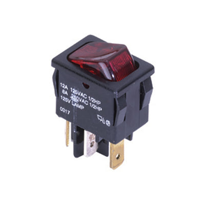 54-080 by NTE Electronics, Inc - ROCKER SWITCH SPST 12A 125V