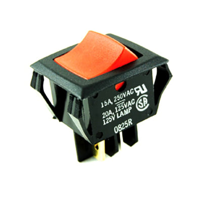 54-082 by NTE Electronics, Inc - ROCKER SWITCH DPST 20A 125V