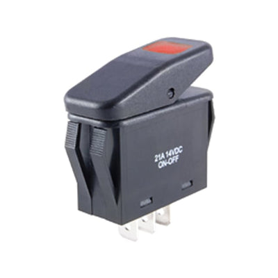 54-216W by NTE Electronics, Inc - ROCKER SWITCH SPST 20A 125V