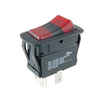 54-249W by NTE Electronics, Inc - ROCKER SWITCH SPDT 21A 14V