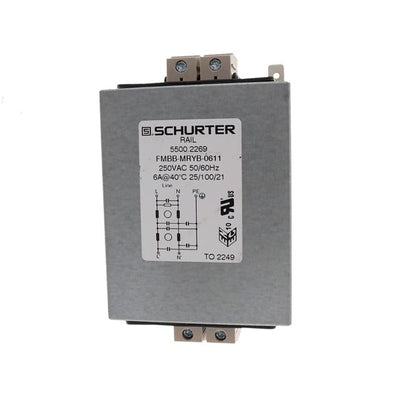 5500.2269 by SCHURTER Inc. - FMBB RAIL FILTER 1PH 2ST 6A 250V