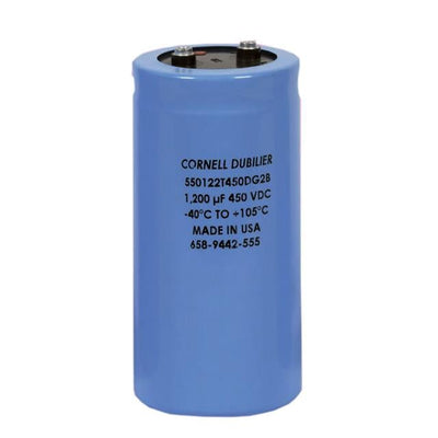 550122T200AB2B by Cornell Dubilier Electronics (CDE) - ALUMIN CAP 1200UF 200V SCREW