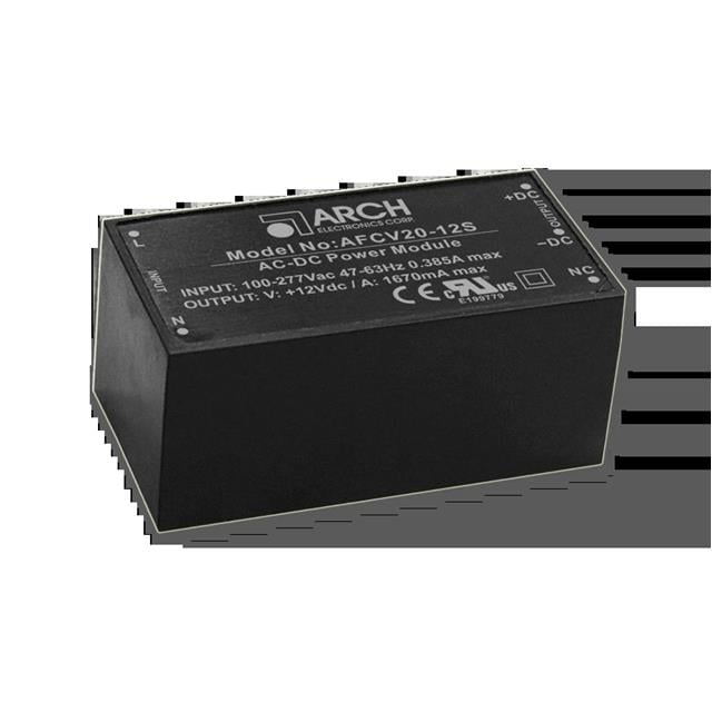 AFCV20-12D by ARCH Electronics Corp - 20W AC-DC ITE Power Module, Univ