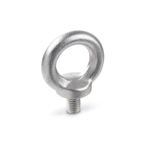 580-M10-NI by J.W. Winco - STAINLESS STEEL LIFTING EYE BOLT