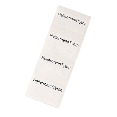 596-00183 by HellermannTyton - LABEL STANDRD 1X0.5"" WHT 500/RL
