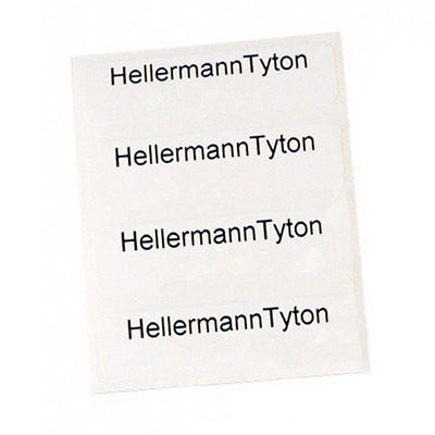 596-00185 by HellermannTyton - LABEL STAND 2.5""X0.5"" WHT 500/RL