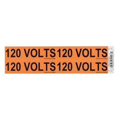 596-00926 by HellermannTyton - WIRE MARKR ADH 108X28.6MM ORG/BL
