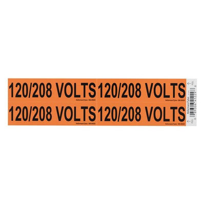 596-00929 by HellermannTyton - WIRE MARKR ADH 108X28.6MM ORG/BL