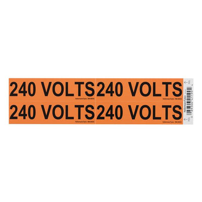 596-00935 by HellermannTyton - WIRE MARKR ADH 108X28.6MM ORG/BL