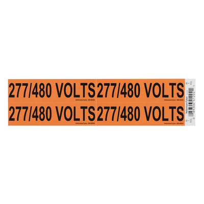 596-00939 by HellermannTyton - WIRE MARKR ADH 108X28.6MM ORG/BL