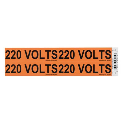 596-00957 by HellermannTyton - WIRE MARKR ADH 108X28.6MM ORG/BL