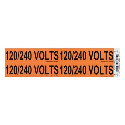 596-00958 by HellermannTyton - WIRE MARKR ADH 108X28.6MM ORG/BL