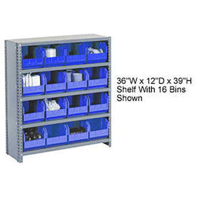 603260BL by Global Industrial - CLOSED BIN SHELVING W/6 SHELVES