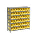 603430YL by Global Industrial - 7 SHELF STEEL SHELVING W/(48) 4
