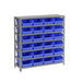 603431BL by Global Industrial - 7 SHELF STEEL SHELVING W/(24) 4