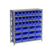 603433BL by Global Industrial - 7 SHELF STEEL SHELVING W/(36) 4