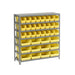 603433YL by Global Industrial - 7 SHELF STEEL SHELVING W/(36) 4