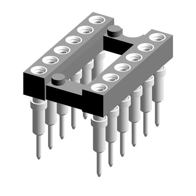 612-87-312-41-001101 by Preci-Dip - CONNECTOR IC DIP SOCKET 12POS GOLD