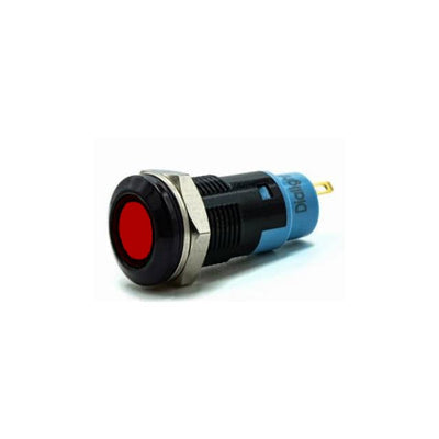 6123132130F by Dialight - LED PANEL MNT 12MM RED 12VDC