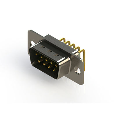 621-M09-660-GT1 by EDAC Inc. - 621M SERIES RIGHT ANGLE D-SUB PL