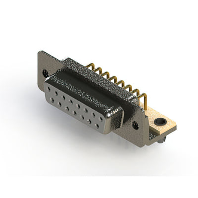 622-M15-360-WT3 by EDAC Inc. - 622M SERIES RIGHT ANGLE D-SUB PL