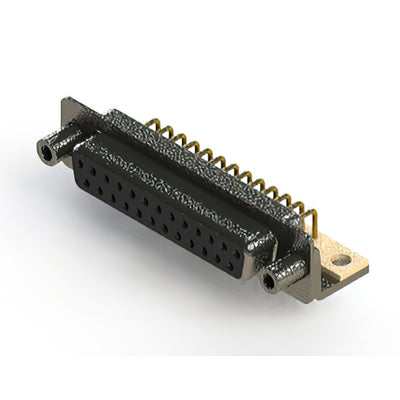 622-M25-260-BT6 by EDAC Inc. - 622M SERIES RIGHT ANGLE D-SUB PL