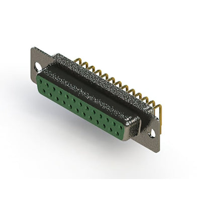 622-M25-260-GN1 by EDAC Inc. - 622M SERIES RIGHT ANGLE D-SUB PL