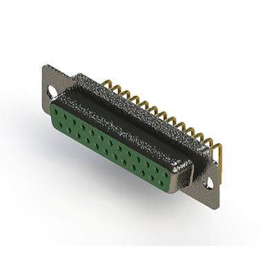 622-M25-360-GN1 by EDAC Inc. - 622M SERIES RIGHT ANGLE D-SUB PL