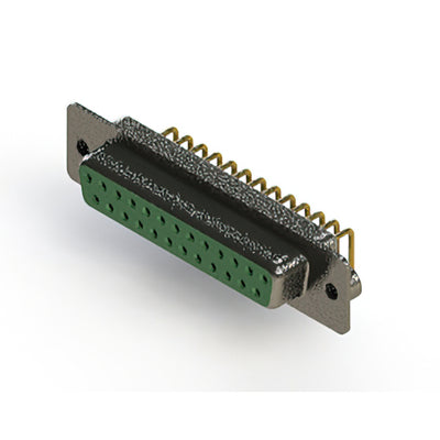 622-M25-660-GN2 by EDAC Inc. - 622M SERIES RIGHT ANGLE D-SUB PL