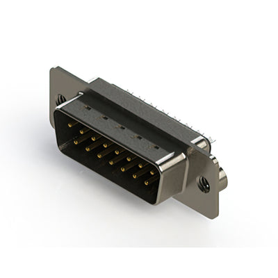 627-015-322-042 by EDAC Inc. - CONNECTOR D SUB PLUG 15POS VERT