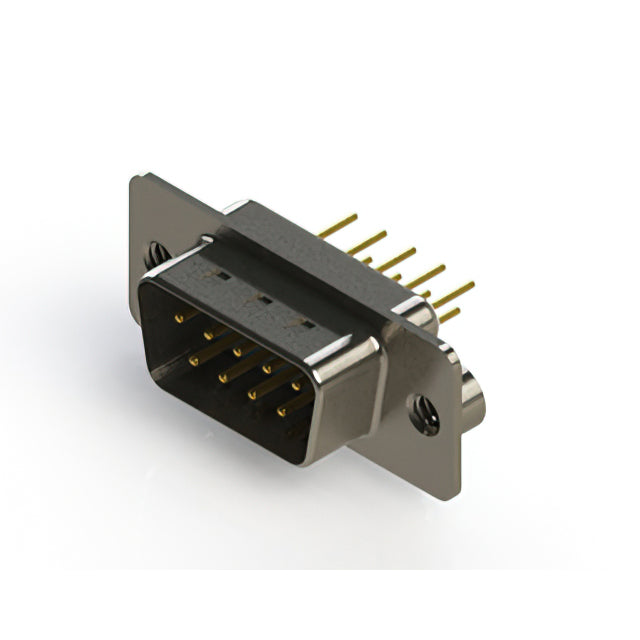 627-M09-220-WT2 by EDAC Inc. - 627M SERIES VERTICAL D-SUB PLUG