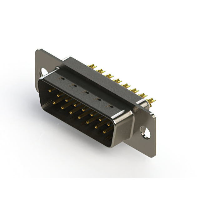 627-M15-222-WT1 by EDAC Inc. - 627M SERIES VERTICAL D-SUB PLUG