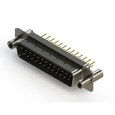 627-M25-320-LT4 by EDAC Inc. - 627M SERIES VERTICAL D-SUB PLUG