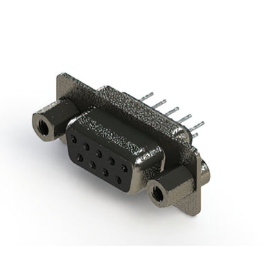 628-009-320-043 by EDAC Inc. - CONNECTOR D SUB RCPT 9POS VERT METAL