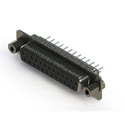 628-025-620-043 by EDAC Inc. - CONNECTOR D SUB RCPT 25POS VERT METAL