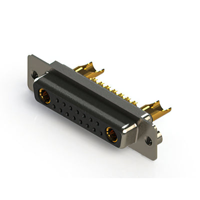628-17W2222-4TA by EDAC Inc. - CONNECTOR D-SUB RCPT 17POS SLDR CUP