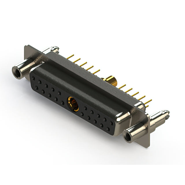 628-21W1224-4NE by EDAC Inc. - CONNECTOR D-SUB RCPT 21POS VERT SLDR