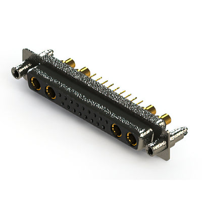 628-21W4624-4NE by EDAC Inc. - CONNECTOR D-SUB RCPT 21POS VERT SLDR