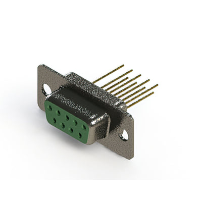 628-M09-223-GN1 by EDAC Inc. - CONNECTOR D-SUB RCPT 9POS VERT SLDR