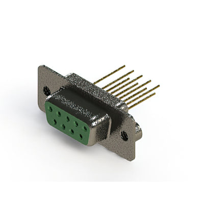 628-M09-223-GN2 by EDAC Inc. - CONNECTOR D-SUB RCPT 9POS VERT SLDR