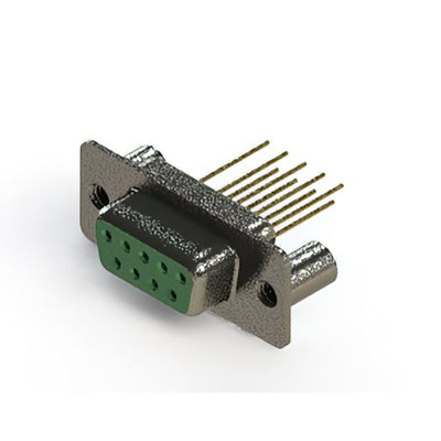 628-M09-223-GT3 by EDAC Inc. - CONNECTOR D-SUB RCPT 9POS VERT SLDR