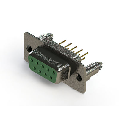 628-M09-321-GT5 by EDAC Inc. - 628M SERIES VERTICAL D-SUB RECEP