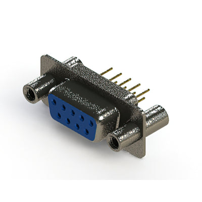 628-M09-321-LT4 by EDAC Inc. - 628M SERIES VERTICAL D-SUB RECEP